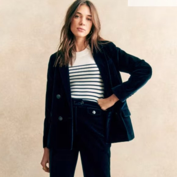 Sezane Christie Jacket - Slate Blue - size 2 - brand new - Picture 5 of 7